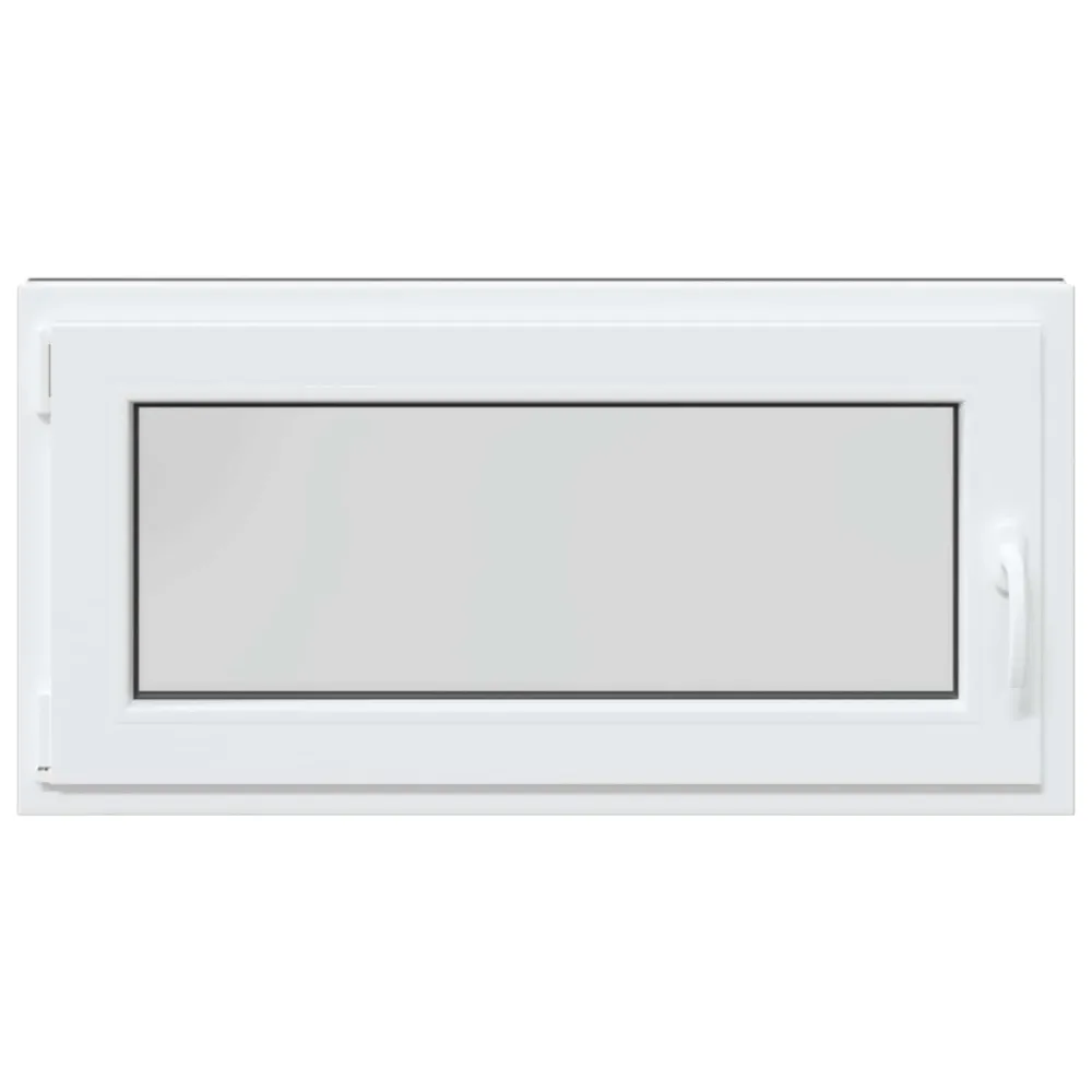 vidaXL Pinceablak RISOR 100 x 50 cm PVC és Üveg Antracitszürke