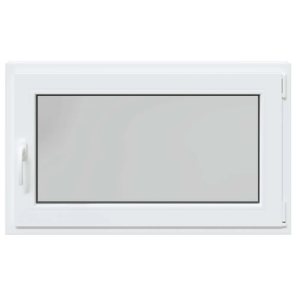 vidaXL Pinceablak RISOR 100 x 70 cm PVC és Üveg Fehér