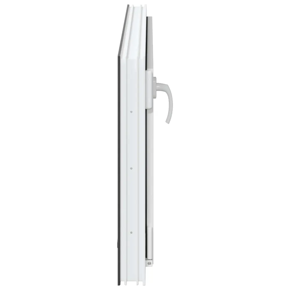 vidaXL Pinceablak RISOR 100 x 50 cm PVC és Üveg Antracitszürke