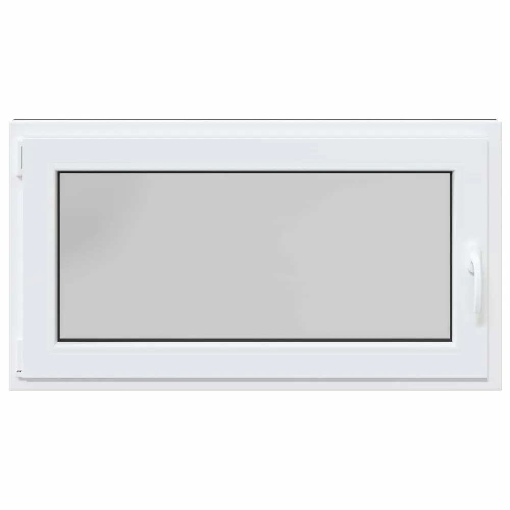 vidaXL Pinceablak RISOR 110 x 70 cm PVC és Üveg Antracitszürke
