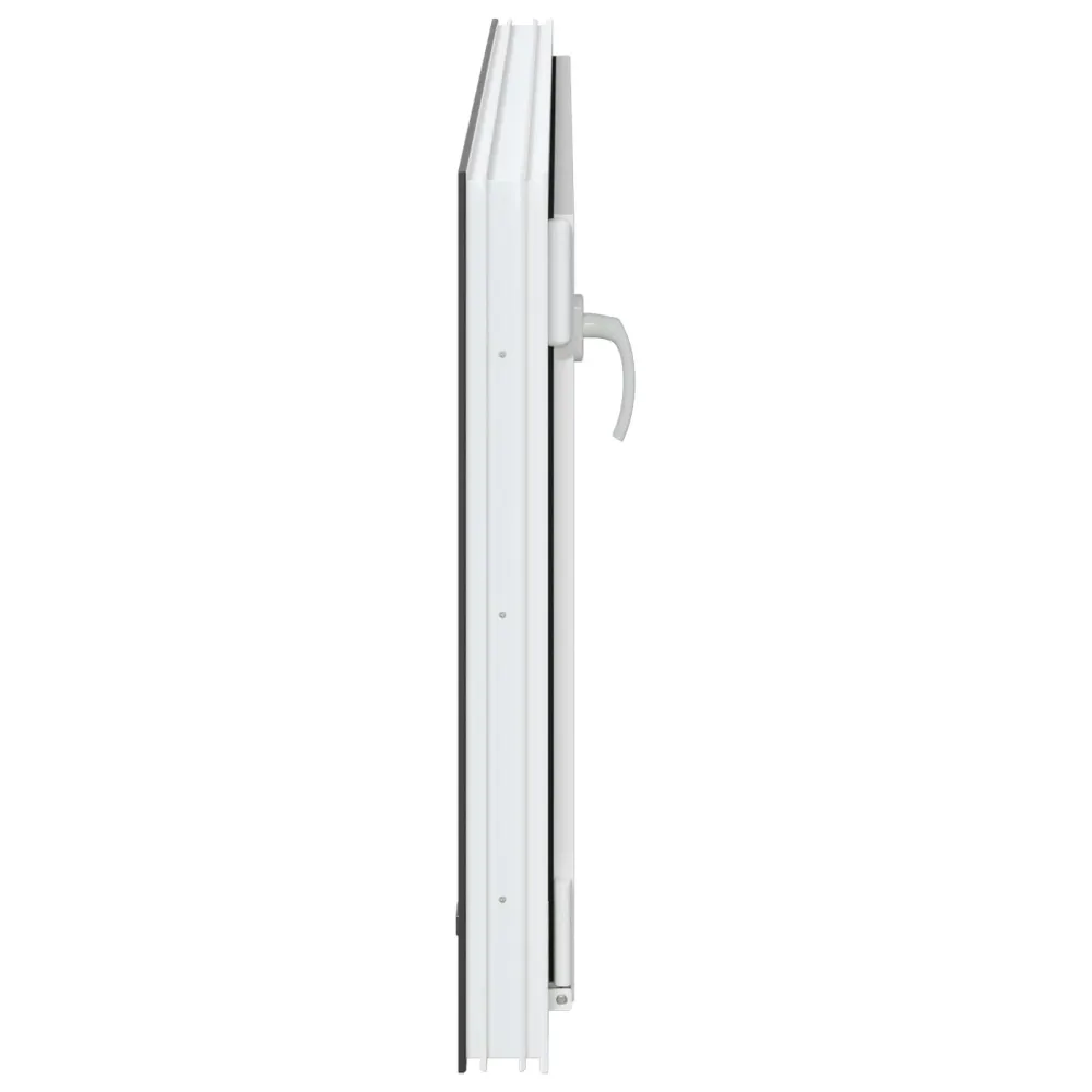 vidaXL Pinceablak RISOR 110 x 70 cm PVC és Üveg Antracitszürke