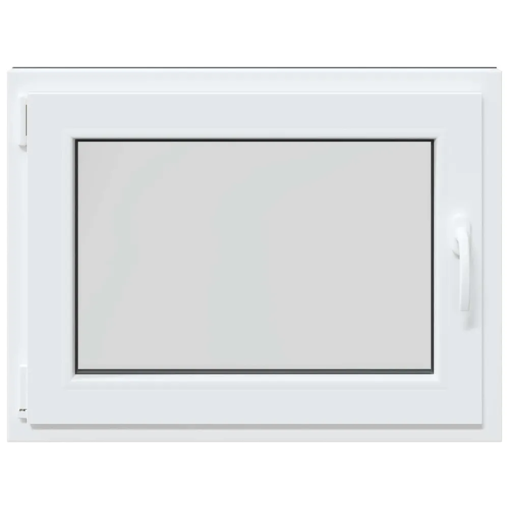 vidaXL Pinceablak RISOR 80 x 50 cm PVC és Üveg Antracitszürke