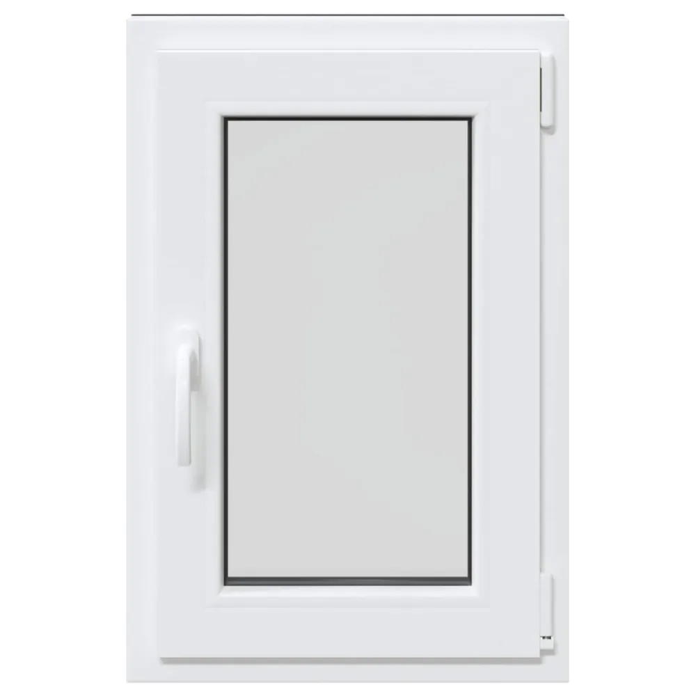 vidaXL Pinceablak RISOR 50 x 75 cm PVC és Üveg Antracitszürke