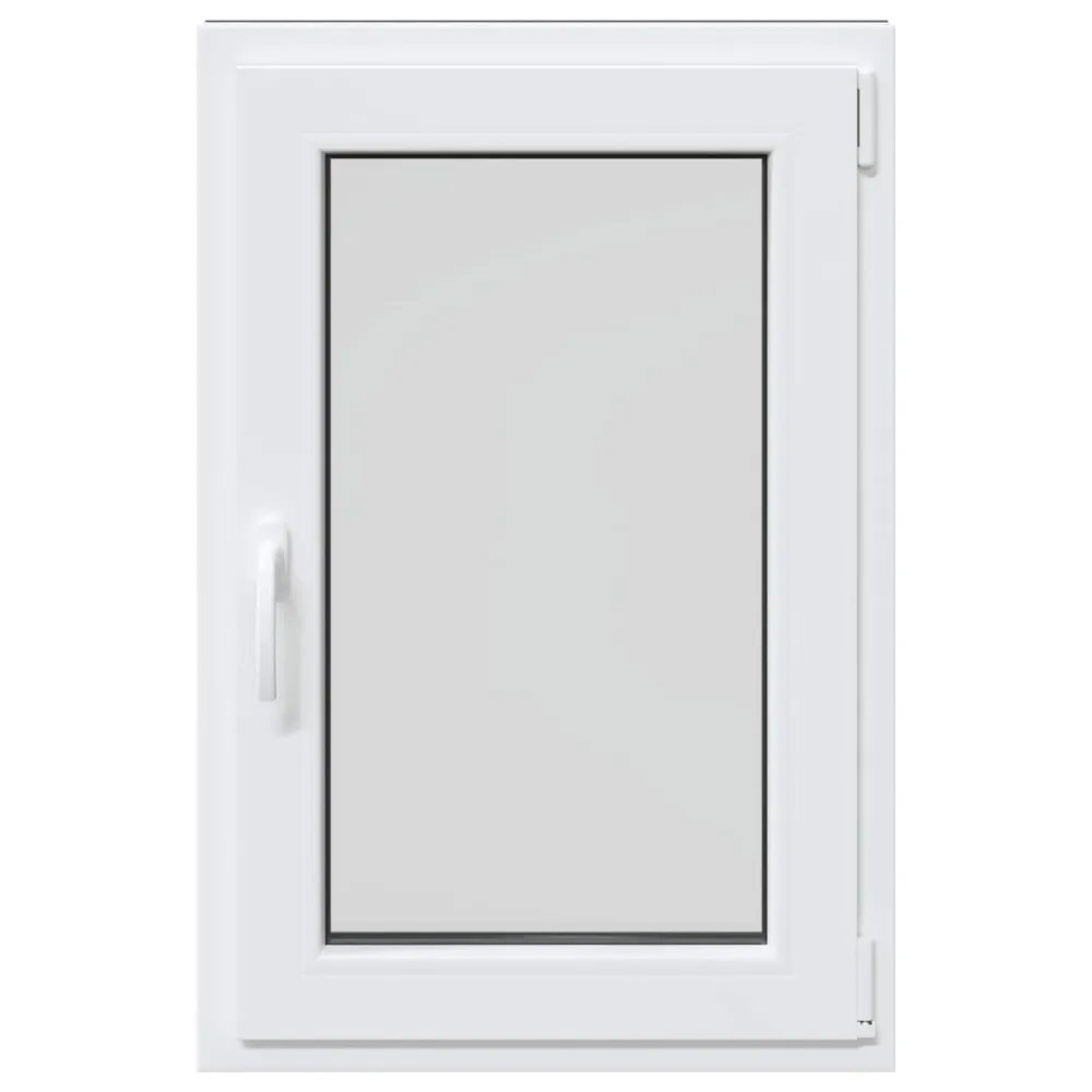 vidaXL Pinceablak RISOR 60 x 80 cm PVC és Üveg Antracitszürke