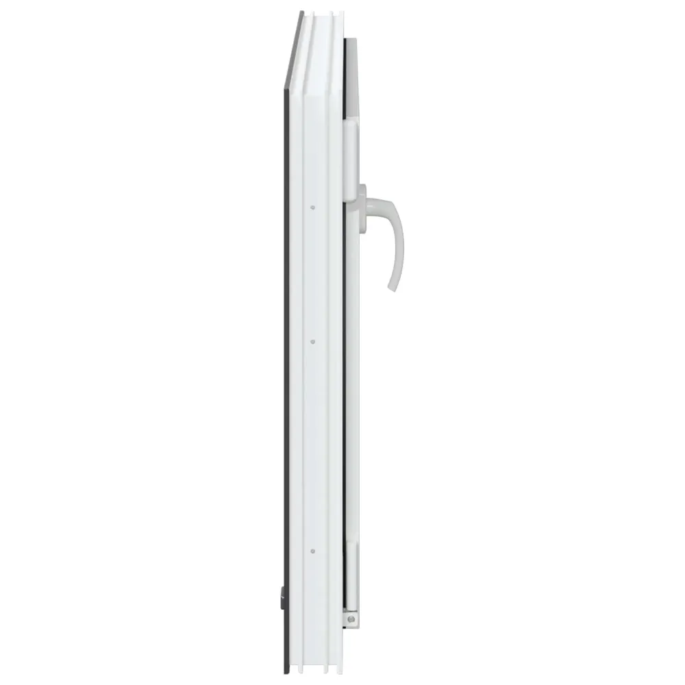 vidaXL Pinceablak RISOR 80 x 50 cm PVC és Üveg Antracitszürke