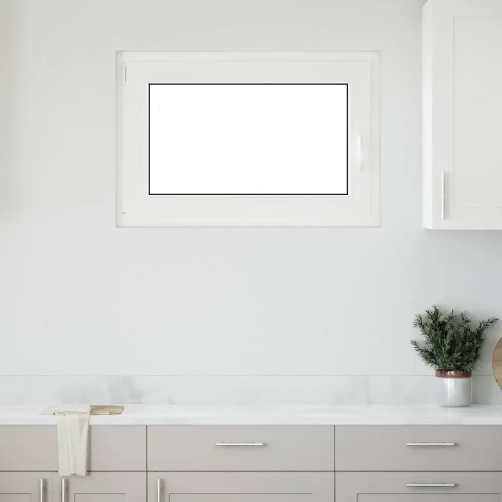 vidaXL Pinceablak RISOR 90 x 60 cm PVC és Üveg Antracitszürke