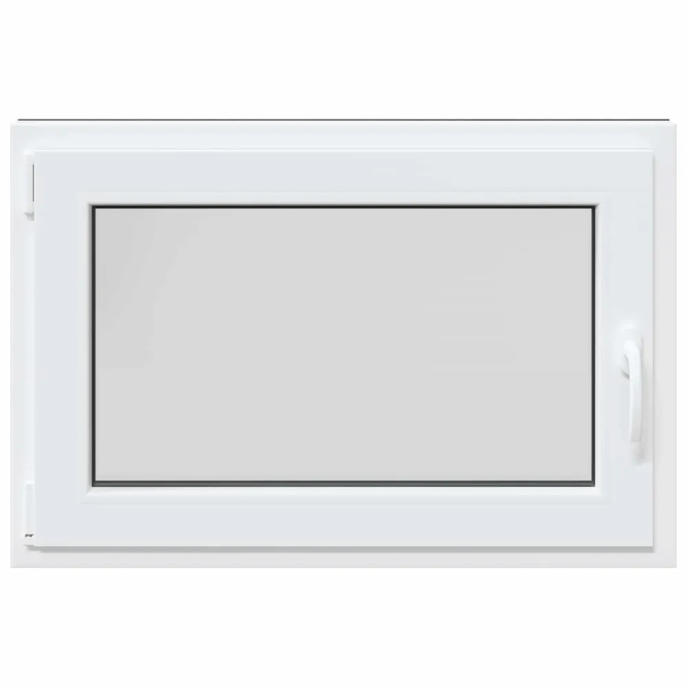 vidaXL Pinceablak RISOR 90 x 60 cm PVC és Üveg Antracitszürke