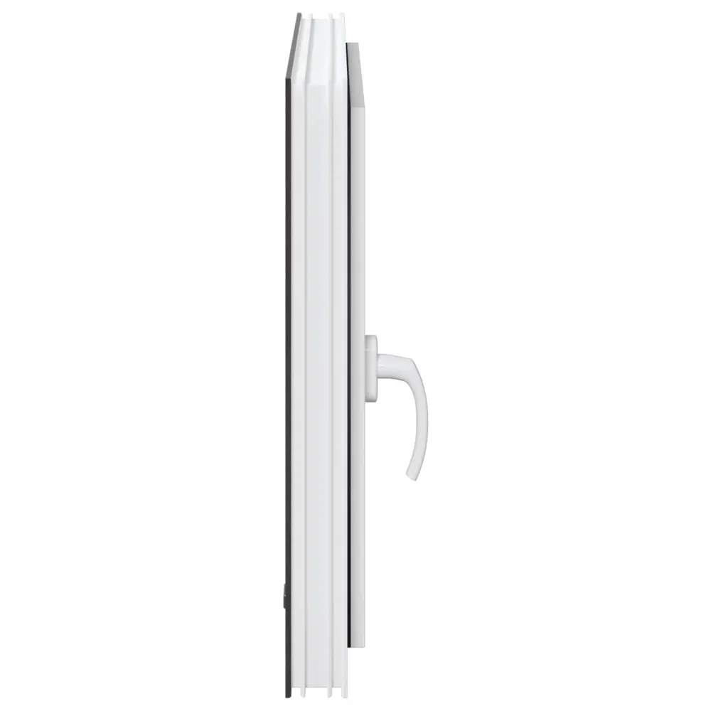 vidaXL Pinceablak RISOR 60 x 60 cm PVC és Üveg Antracitszürke