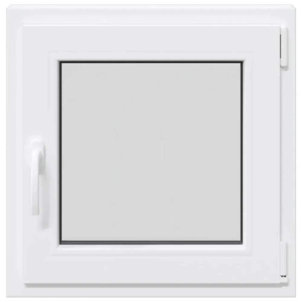 vidaXL Pinceablak RISOR 50 x 50 cm PVC és Üveg Fehér