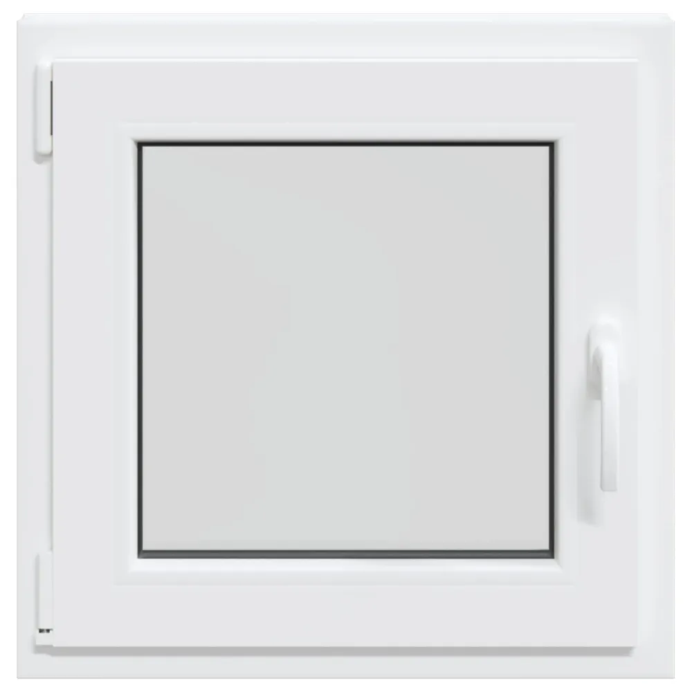 vidaXL Pinceablak RISOR 50 x 50 cm PVC és Üveg Fehér