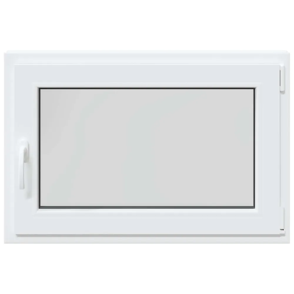 vidaXL Pinceablak RISOR 90 x 60 cm PVC és Üveg Fehér