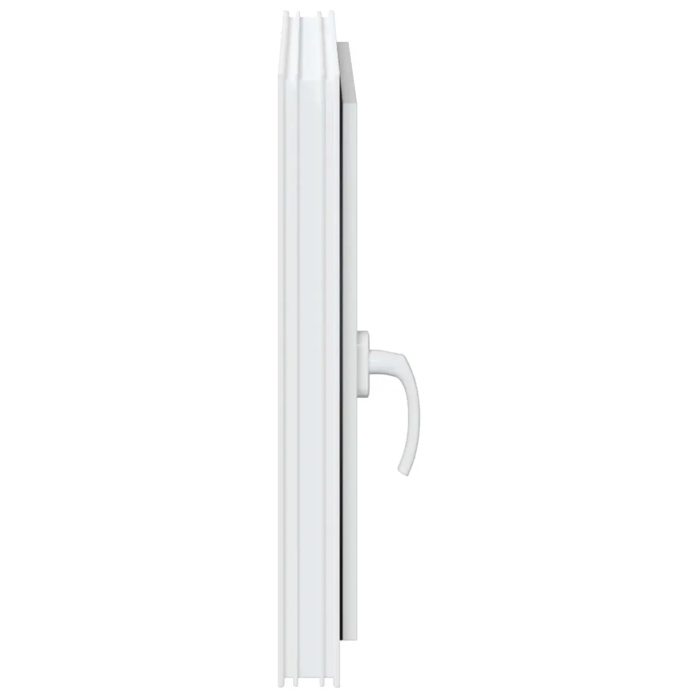 vidaXL Pinceablak RISOR 50 x 50 cm PVC és Üveg Fehér