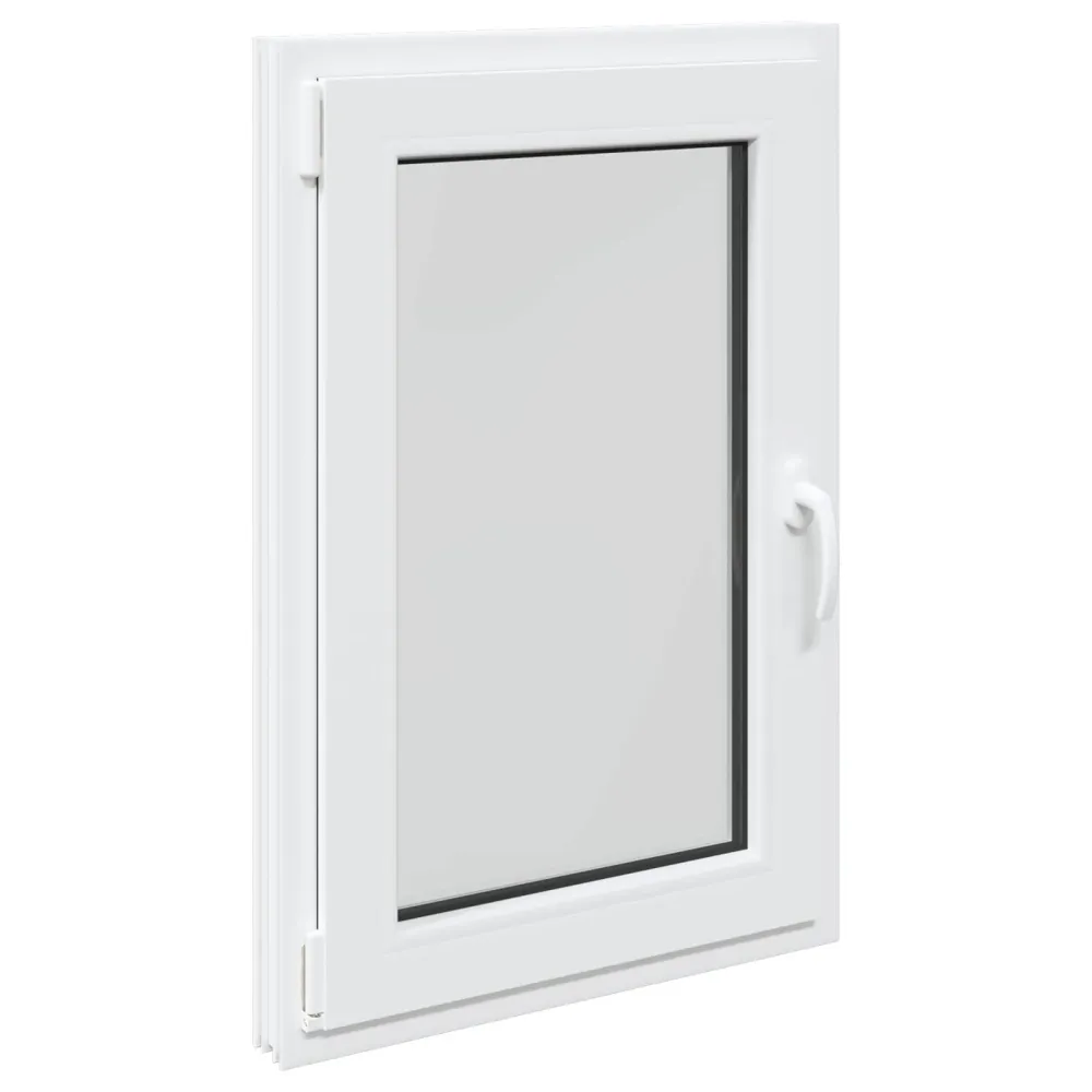 vidaXL Pinceablak RISOR 60 x 90 cm PVC és Üveg Fehér