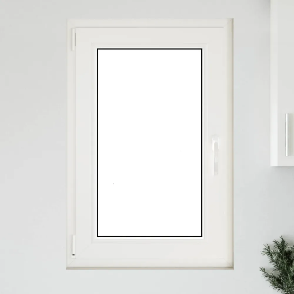 vidaXL Pinceablak RISOR 60 x 90 cm PVC és Üveg Fehér