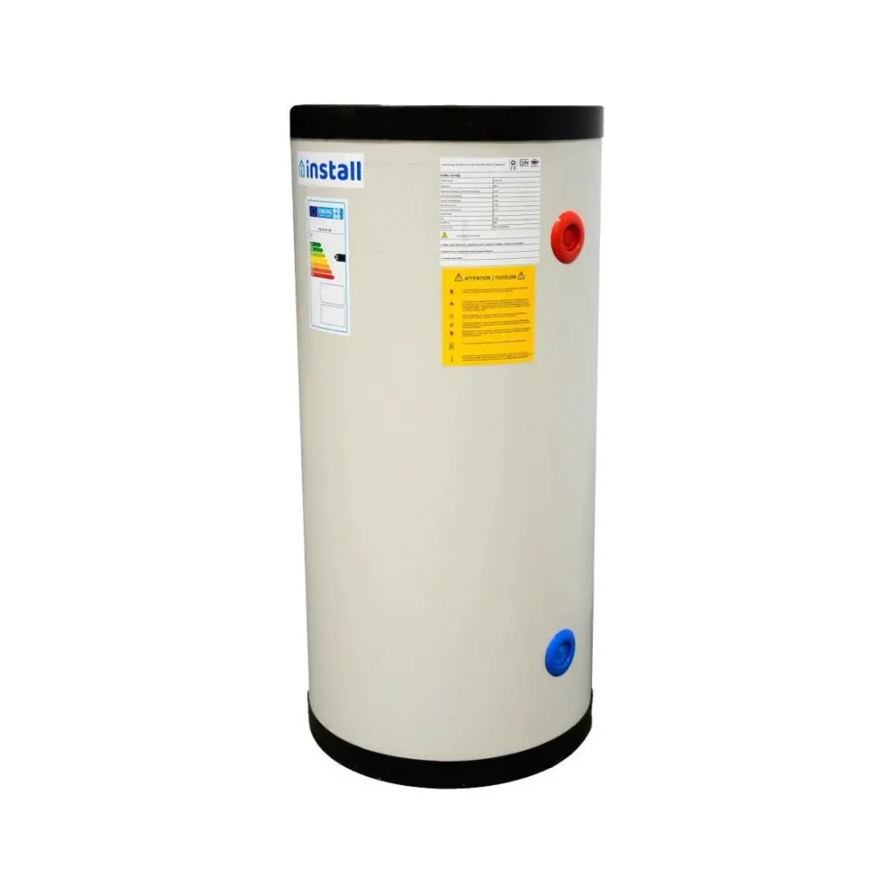 Install Storax Terra puffertároló, 120l, hőcserélő nélkül, PU szigeteléssel, fali