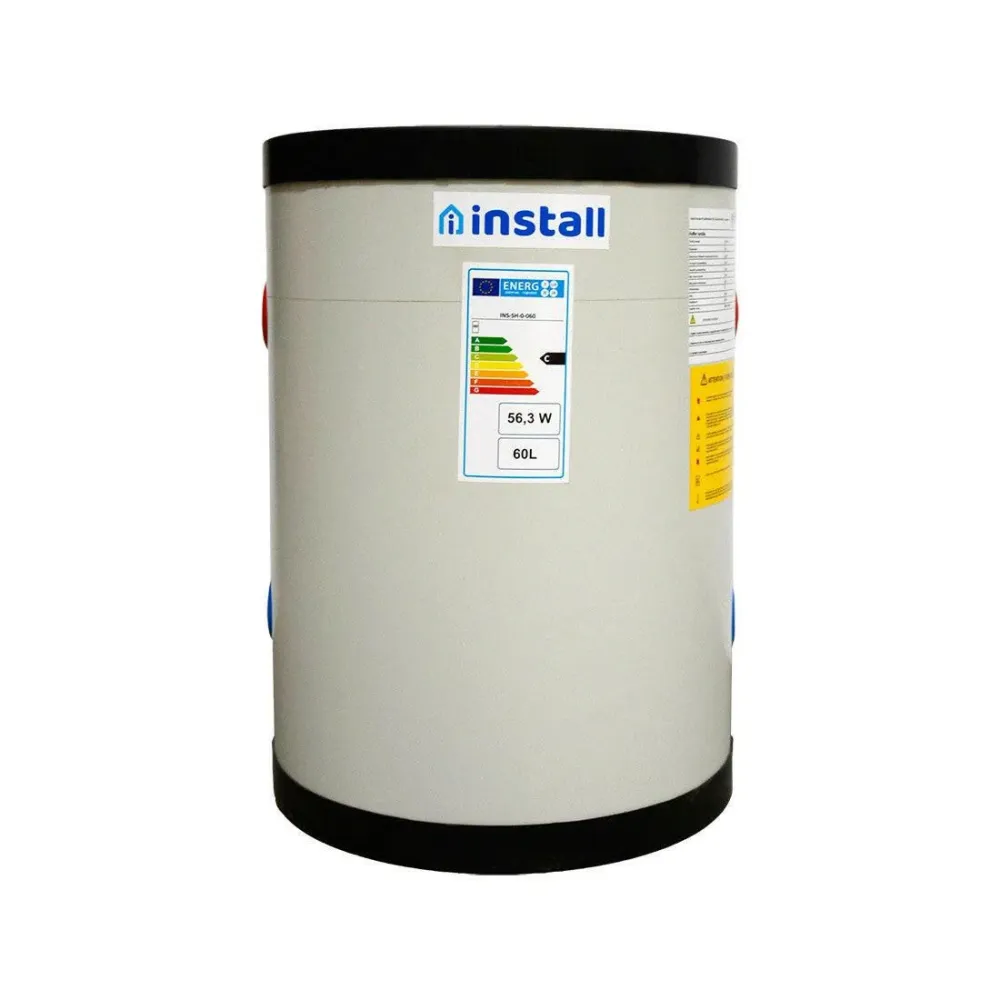Install Storax Terra puffertároló, 60l, hőcserélő nélkül, PU szigeteléssel, fali (SH-0-060)