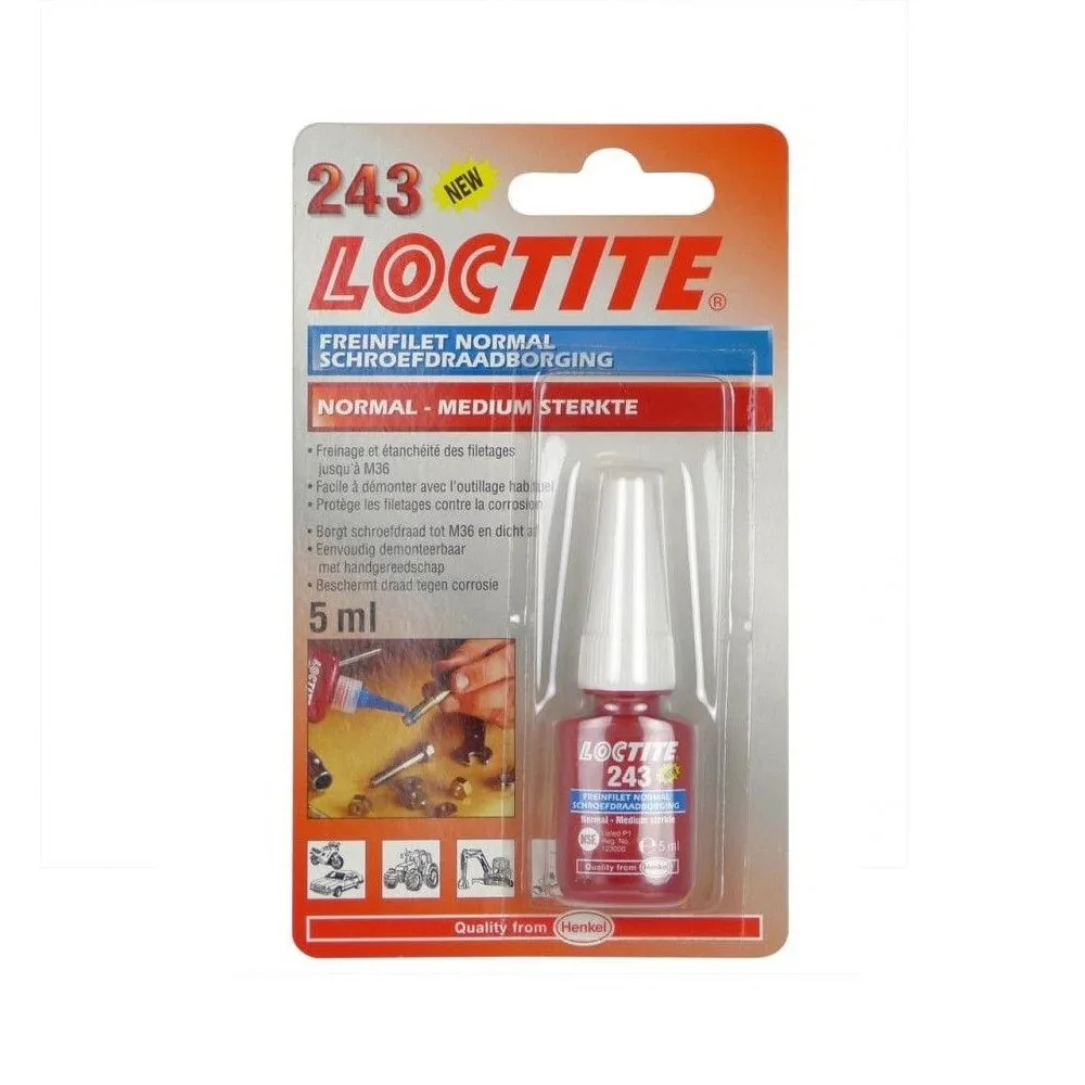 Loctite csavaros rögzítő lakk normál - közepes erősségű, 5 ml