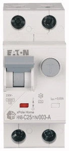 Eaton Home kombinált fi-relé 6kA, 1P+N, 25A,C,30mA,'' 195141