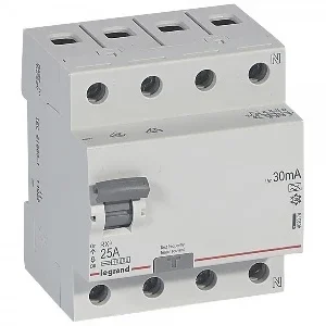 Legrand Áram-védőkapcsoló (Fi-relé) 3P+N 25A 30mA tipus 402074