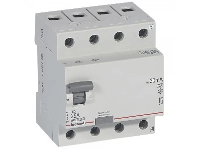 Legrand Áram-védőkapcsoló (Fi-relé) 3P+N 25A 30mA tipus 402074