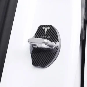 Tesla Ajtóreteszzár fedél rozsdamentes acél védő Model 3/Y/X/S (4 db) (2015-2023)
