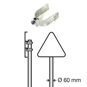 Egyszeres bilincs BLF Ø 60mm (2 db-os csomag)