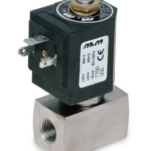 2/2-es saválló mágnesszelepek 1/8″-1″ csatlakozóval 130 direkt műk., saválló viton tömítéssel