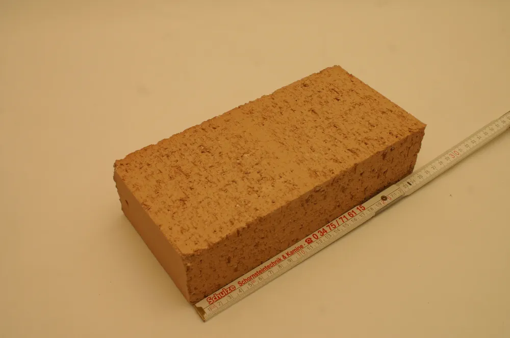 Tégla -védekező chamotte kő klinker formátumban 25 x 12 x 6 cm