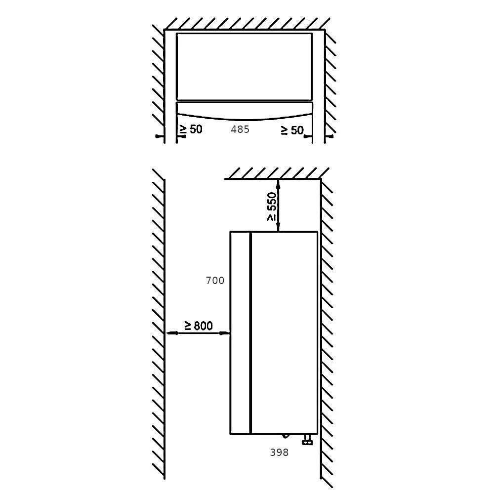 Bosch Compress 3400i AWS 14 E monovalens splites hőszivattyú beltéri egység (7738602263)
