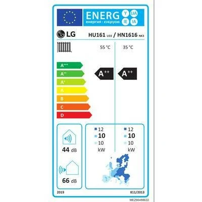 LG Therma-V - HN1616.NK3 + HU161.U33 - osztott hőszivattyú 16,0 kW (R410A)