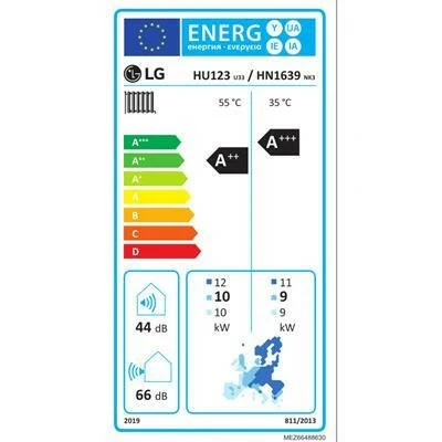 LG Therma-V - HN1639.NK3 + HU123.U33 - osztott hőszivattyú 12,0 kW (R410A)
