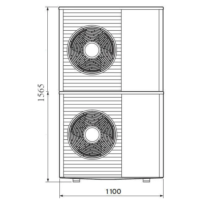Vaillant aroTHERM Split VWL 125/5 AS 400Vlevegő-víz hőszivattyú kültéri egység (0010021637)