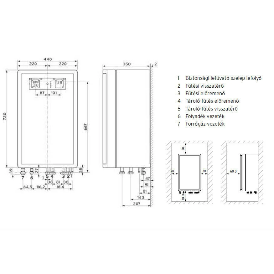 Vaillant aroTHERM Split VWL 127/5 IS fali beltéri egység 10/12 kW-os készülékekhez (0010023526)