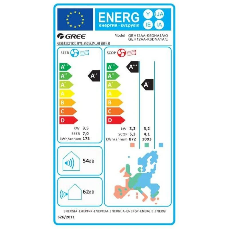 Gree mono split klíma szett konzolos 3.5 kW (GEH12AA-K6DNA1A)