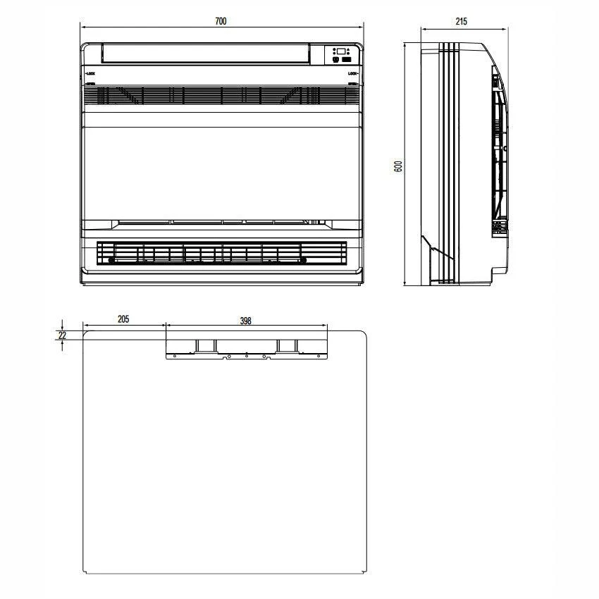 Gree mono split klíma szett konzolos 5.2 kW (GEH18AA-K6DNA1F)
