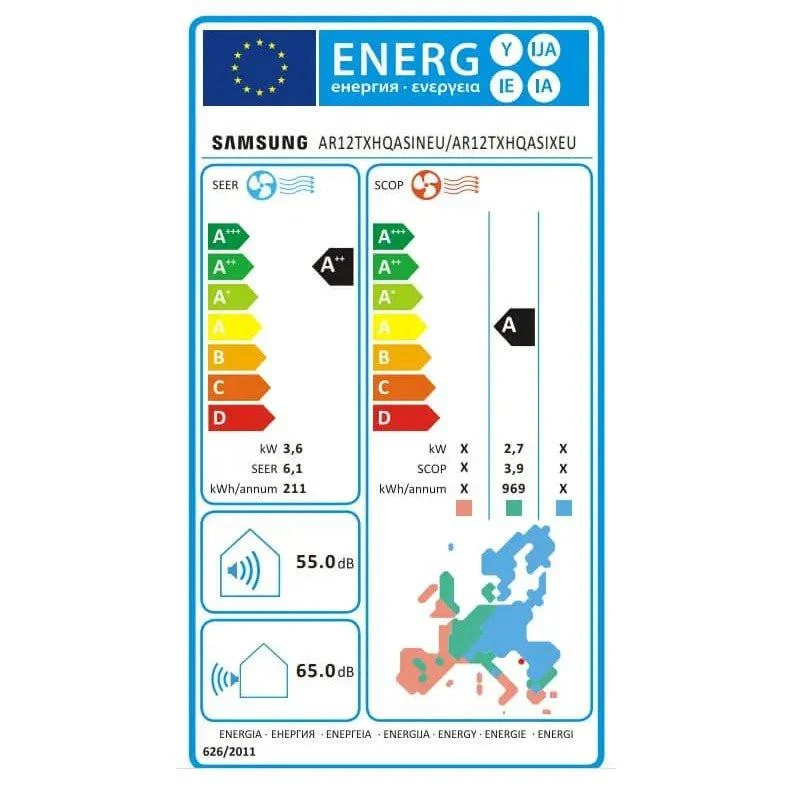 Samsung AR35 mono split klíma szett 3.5 kW (AR12TXHQASINEU+AR12TXHQASIXEU)