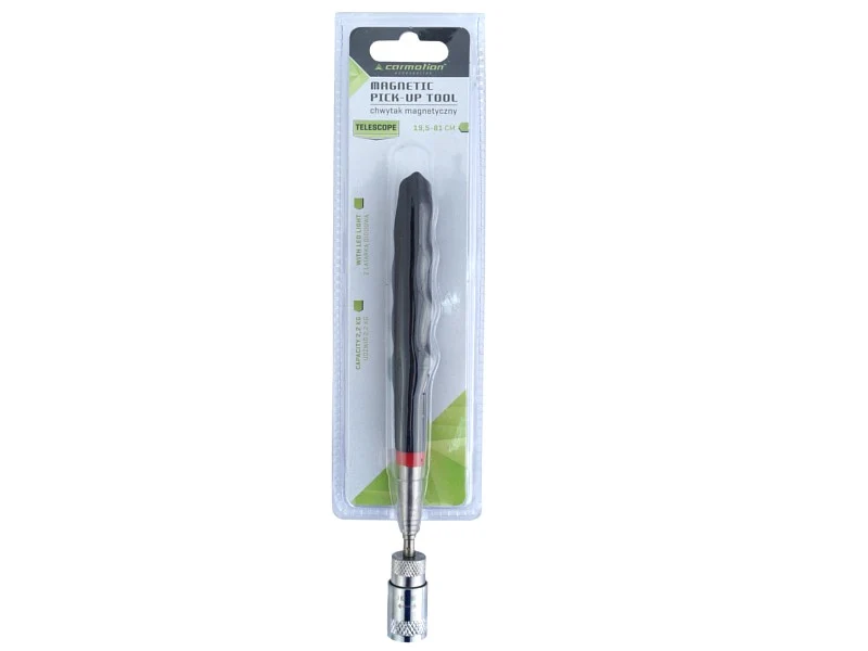 Mágneses szerszám, 19,5-81 cm-es teleszkóp, LED-es zseblámpa, 2,2 kg teherbírás