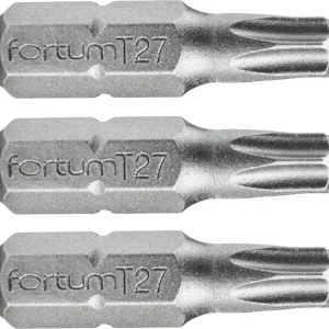 Behajtóhegy TORX, 3 db, S2 acél; T 10×25mm, bliszterben