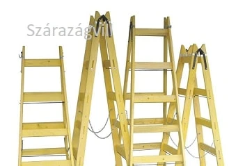 Festő létra 5 fokos Fa