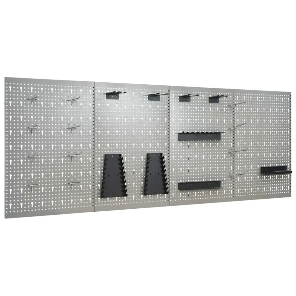 vidaXL 4 db falra szerelhető acél rögzítőtábla 40 x 58 cm