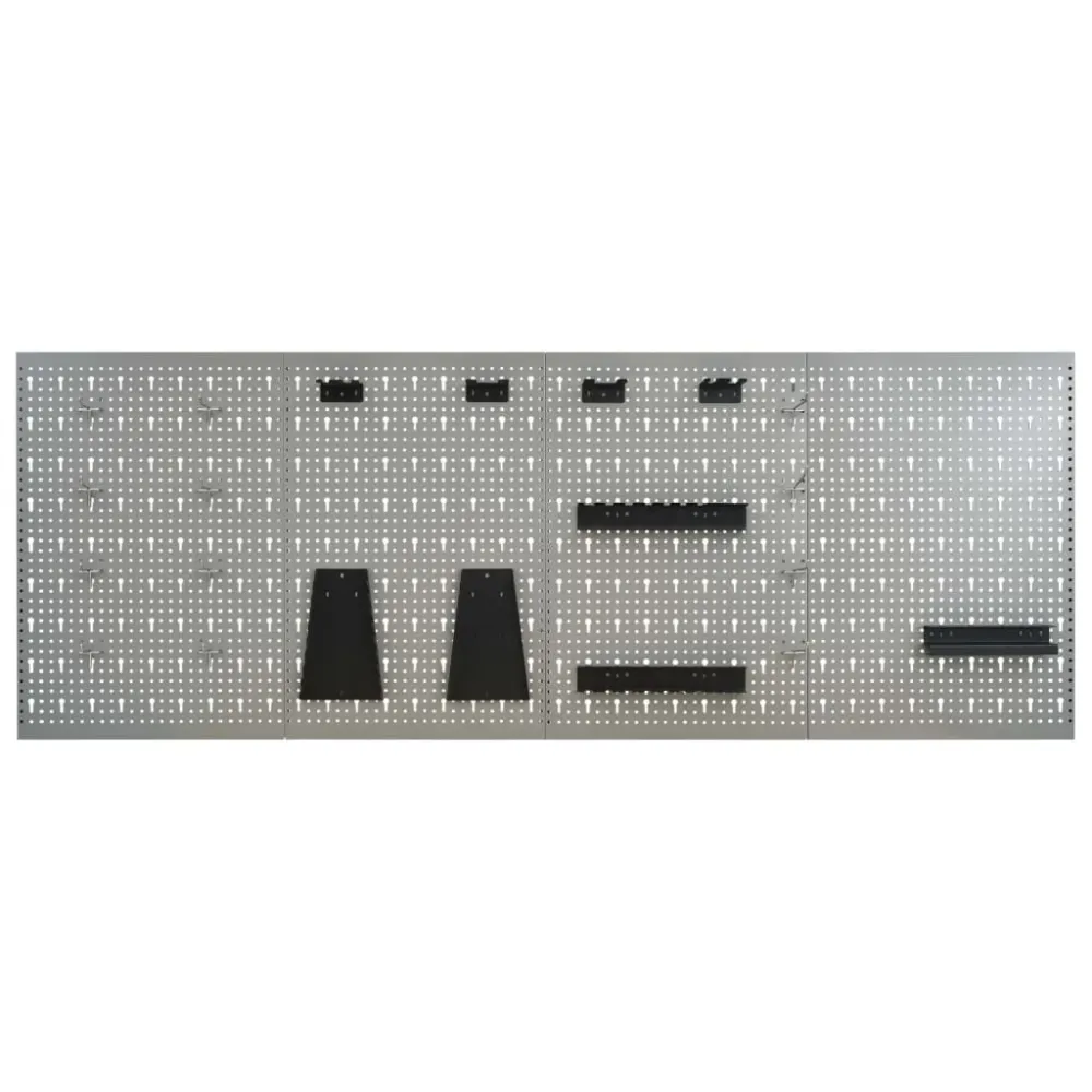 vidaXL 4 db falra szerelhető acél rögzítőtábla 40 x 58 cm