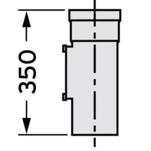 VAILLANT 80 tisztítónyílás egyenes (303092)