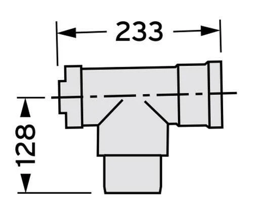 VAILLANT 80 PP tisztító T-idom (303264)