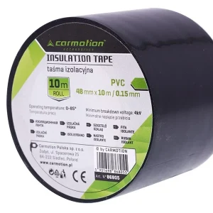 Szigetelőszalag PVC 0,15 mm x 48 mm x 10 m, fekete, 1 db.