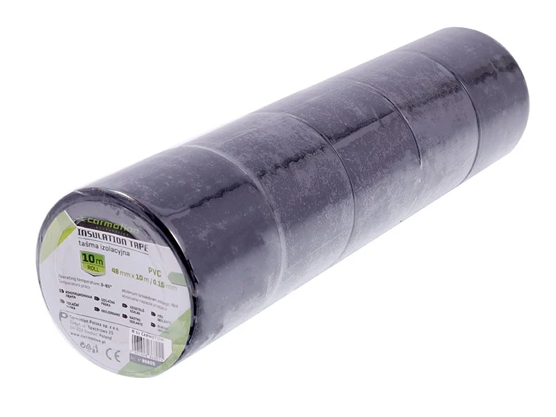 Szigetelőszalag PVC 0,15 mm x 48 mm x 10 m, fekete, 1 db.