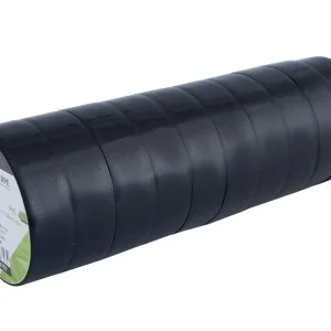 Szigetelőszalagok PVC 0,13mm x 15mm x 5m, fekete, 10 db