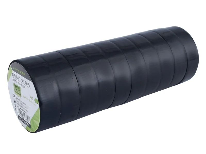 Szigetelőszalagok PVC 0,13mm x 15mm x 5m, fekete, 10 db