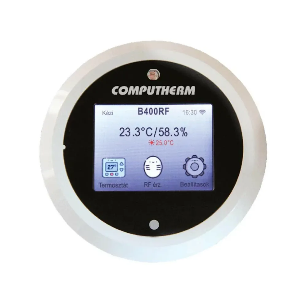 COMPUTHERM B400RF Wi-Fi szobatermosztát vezeték nélküli érintőkijelzős vezérlővel (B400RF)