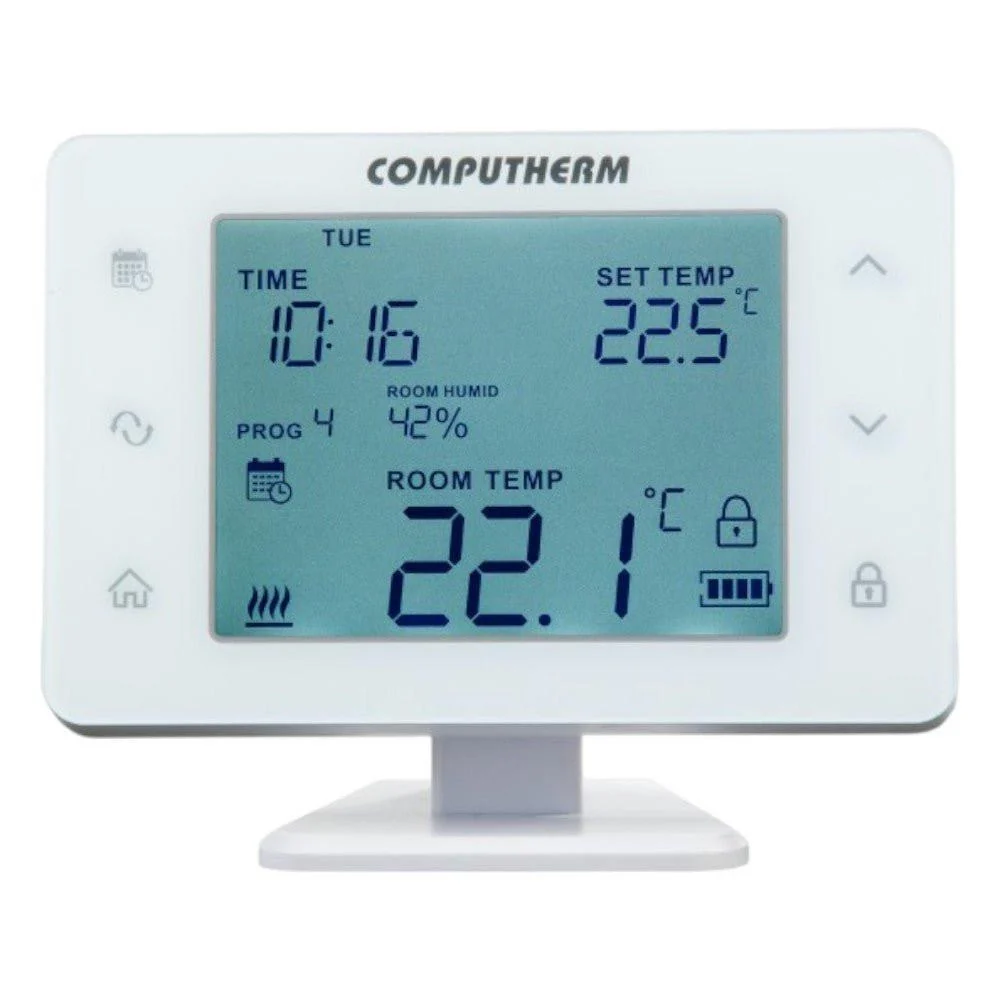 COMPUTHERM Q20RF Wi-Fi szobatermosztát, vezeték nélküli, programozható, Wi-Fi, páratartalom mérés (Q20RF Wi-Fi)