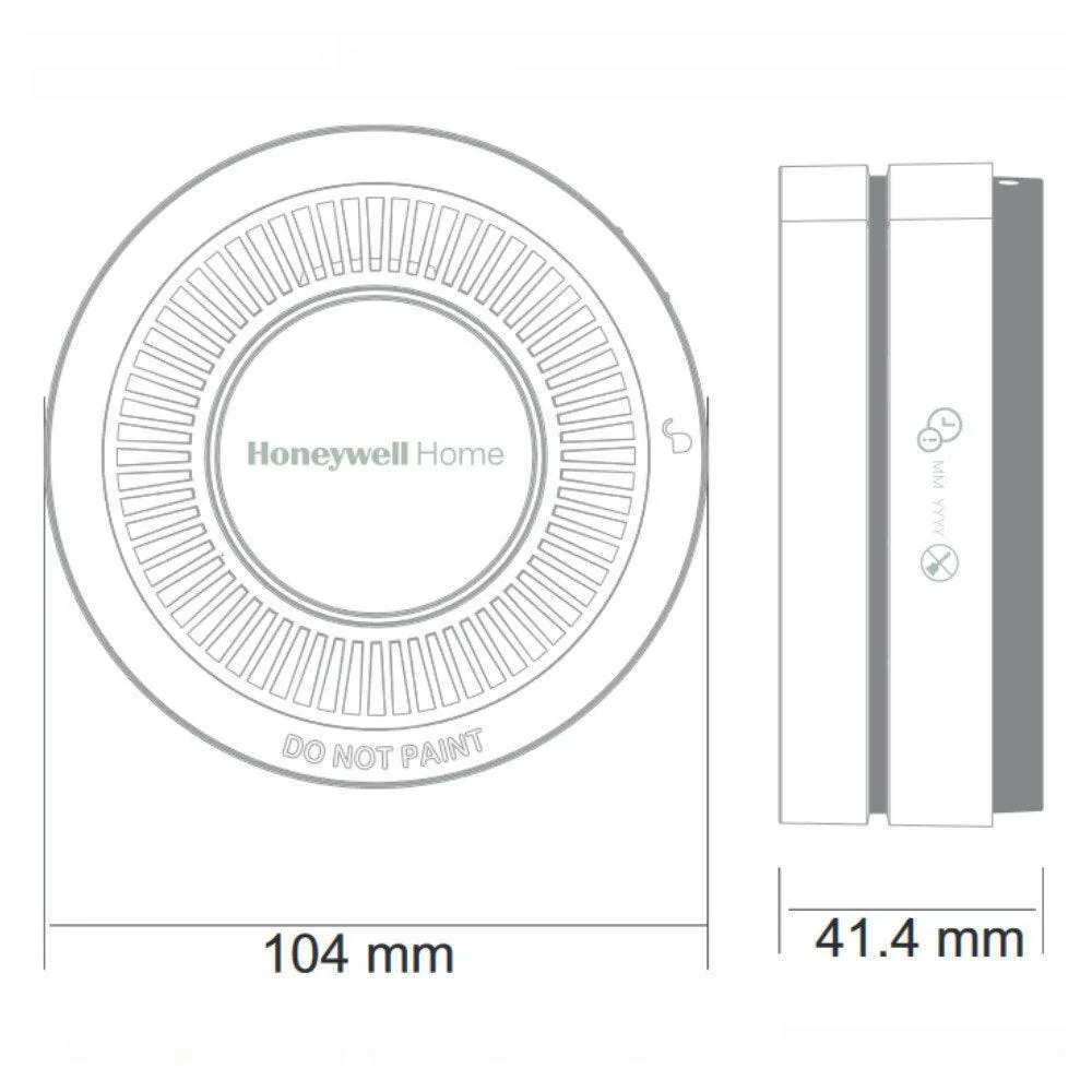 Honeywell Biztonságos Otthon RF csomag - szén-monoxid jelző (R200C-N2) + füstérzékelő (R200S-N2) (R200RFPACK)